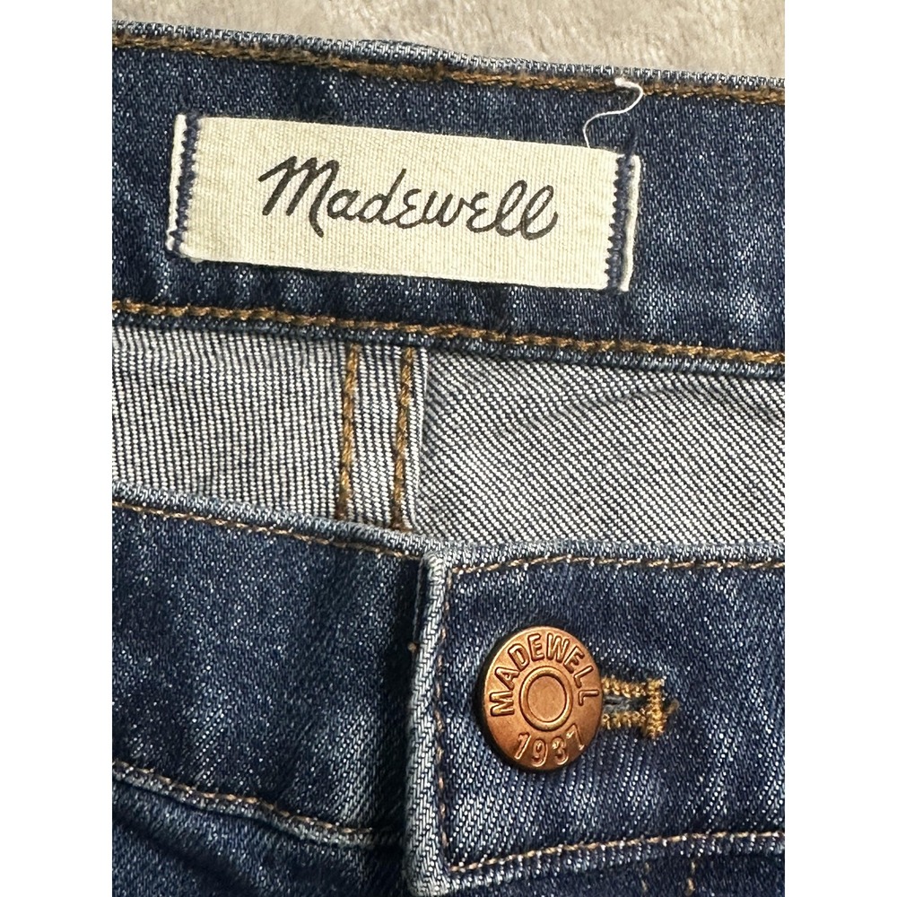 Madewell Jeans Womens 32 Blue Slim Boyjean Distressed‎ Denim Stretch Casual - Picture 8 of 11